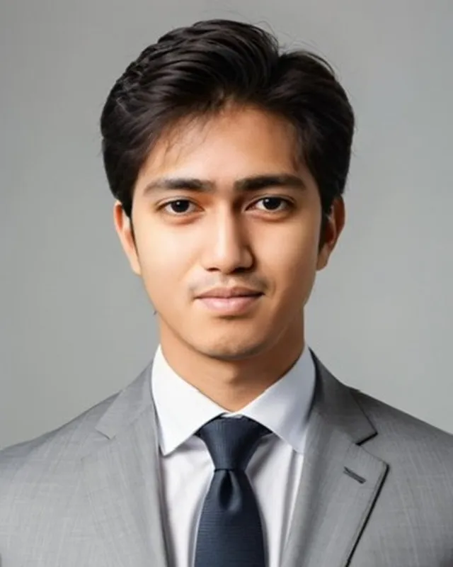 Ryan Zerna, LaunchKin developer, in a gray suit and navy tie